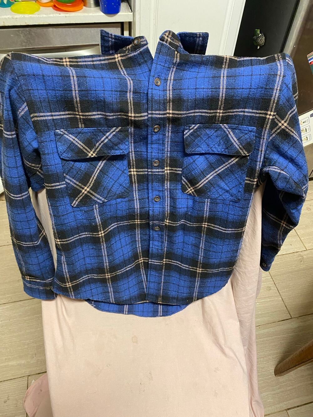 Blue Hi-Tec Inspired By Life Flannel Size Medium
